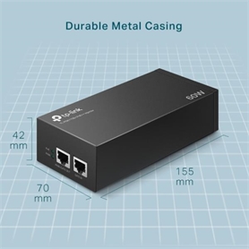 Tp-Link adattatore powerline power over ethernet ++1P gigabit PoE, 1p gigabit Non-PoE Port, 802.3bt/at/af TL-POE170S -  - 4897098683897