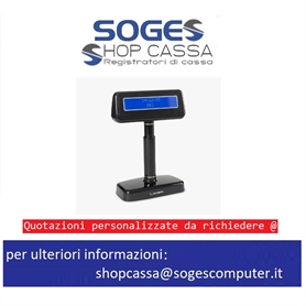ItalRetail display a torre doppio nero per stampante telematica PR3/PR4 Torretta Nera
