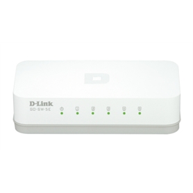 D-Link unmanaged network switch fast ethernet (10/100) bianco switch di rete GO-SW-5E -  - 0790069388262