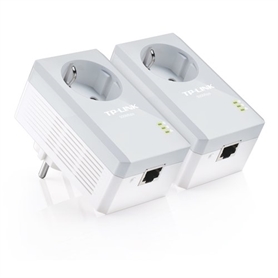 TP-LINK AV500+ powerline kit with ac pass through - bridge - homeplug av (HPAV) - collegabile a parete (pacchetto di 2) TL-PA4010PKIT - 1