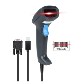 Hamlet barcode scanner professionale laser 1d usb + seriale per lettura codici lineari HBCS1D10US -  - 8000130593603