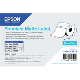 Epson rotolo di carta CONT.ADESIVA premium matte 102X35M C33S045419 - 2 - 8715946527062