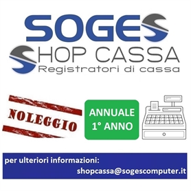 Registratore di cassa noleggio annuale a canone annuale: primo anno Noleggio Registatori di Cassa