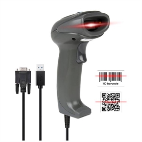 Hamlet barcode scanner professionale 2D/1D usb e seriale per lettura codici qr e lineari HBCS2D100US -  - 8000130593597