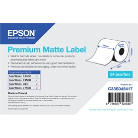 Epson ROT.CARTA continua adesiva premium matte 51MMX35M C33S045417 - 2 - 8715946527048