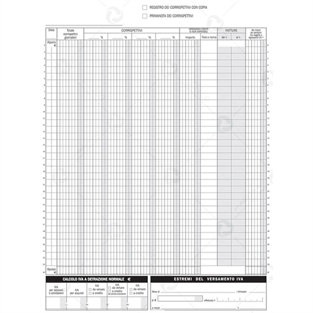 registro dei corrispettivi